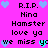 Pixelated text and heart icons on a bright pink background with alternating blue and cyan hearts.