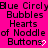A static image with a bright pink background displaying repeated text and small white heart symbols arranged in a pattern