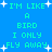 Pixelated blue background with green text reading "I'M LIKE A BIRD I ONLY FLY AWAY" repeated twice, surrounded by white star shapes.