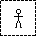 Pixelated stick figure in various poses across a , transitioning from standing to running and dynamic movements
