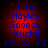 Blue text on red gradient background reads "I Love Hayley Sooooo Much!!" with three heart symbols below, displayed in four identical