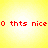 Red pixelated text on a yellow gradient background with white central glow.