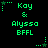 Green pixelated text and star icons on black background, with animated star trails shifting between frames.