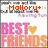 Animated buddy icon with changing red text above 'BEST FRIENDS' and a heart symbol, using pink and orange lettering on white background.
