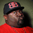 A person in a red shirt and black cap with pink 'BB' logo, next to a stylized 'BB' emblem on white background.