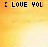 identical yellow-orange gradient icons with 'I LOVE YOU' text at top and 'Grandon' watermark below, each icon showing slight variations in pixel rendering
