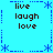 A static pixel art image with a bright cyan background, displaying four identical quadrants of text and decorative elements arranged in a
