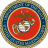 Circular military insignia icon with layered rings and central emblem on red background, rendered in pixelated style at 48x48 resolution.