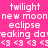 Pixelated text and symbols on a pink background with orange rectangular overlays, displaying repeated phrases in white pixel font.