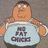 Animated cartoon character holds a sign reading 'NO FAT CHICKS' against red background with text.