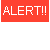 Red and black rectangular icons with white 'ALERT!!' text on gray background, plus pixelated 'You Suck!! You Suck!!' text below.