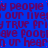 Blue background with repeating purple text patterns and scattered pink dots, partially obscured by a gray rectangle.
