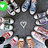 Animated sequence showing multiple cartoon figures in gray shirts and blue shoes with heart icons changing color and position across frames.