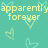 Pixelated teal background with yellow text fragments and light green heart outlines scattered across the surface.