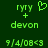 Green pixelated text and symbols on dark green background with one frame showing a heart symbol.