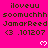 A bright pink background displays repeated text and heart symbols with a gray rectangle partially obscuring the bottom-right corner.