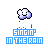 Pixelated cloud icon with raindrops above blue text reading 'SINGIN' IN THE RAIN', displayed in a of identical frames