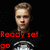 A 2x2 contact sheet of three animated frames showing a person in different poses with red text overlays, displayed on a gray background.