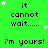Green background with repeating text and star symbols in pixelated style.