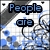 Pixelated animation of a character with blue and white background, displaying sequential text: People, are, so, full, of, LIES.