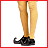 Animated sequence showing an elf character's lower body, torso, and head in green outfit with yellow pants.