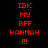 Red pixelated text on black background arranged in three vertical with repeated phrases