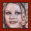 Three pixelated portrait images of a person with light brown hair against a solid red background, one labeled 'Teva' in black text.