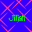 Four identical green 'Mish' text elements arranged in a on a blue background with pink diamond-shaped patterns