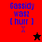 Pixelated blue text reads 'Gassidy wasz [hurr]' with a small X below, over red and black backgrounds featuring star symbols.