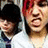 A static image featuring two people with red text reading "I feel so Weird" on a white background, part of an animated contact sheet frame.