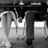 Black-and-white photo of a person in a dress and pants with pink text reading 'i want that and him =]' and 'to be me' on a black background.