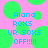Pixelated text on pink background with green circles; blue text reads Alana ROHS UR SOXS OFF!!!!!