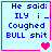Four identical light blue with pink borders display text and heart symbols, showing animation changes in the number of hearts