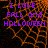 Purple text reading "I LOVE FALL and HALLOWEEN" on a black background with orange web-like patterns, partially cropped at bottom right.