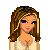 Animated contact sheet showing a cartoon woman's face, torso, legs, and text phrases in pixel art style.