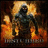 Pixelated image of a hooded figure with glowing eyes holding an orange object, next to text reading 'down with the sickness' on black background.