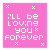 Two side-by-side pink square icons with pixelated text and small X symbols, showing a color change animation between frames.