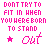 A 48x48 pixel animated contact sheet showing five sequential frames of a pink text-based animation with stars and the word 'Out' on a white background, transitioning from solid to faded states.