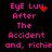 Pixelated pink text on black background with animated red heart and particle effects changing across frames.