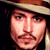 A 2x2 contact sheet of a pixelated animated icon featuring Johnny Depp as Captain Jack Sparrow with a CoolBuddy.com logo on the top-right frame.