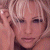 A split-frame contact sheet showing a pixelated image of a person with blonde hair on the left and green text reading "Original Icons .com" on a dark green background on the right.
