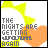 identical pixelated icons featuring a yellow sun, orange heart, and text reading "THE NIGHTS ARE GETTING UP" with "NIGHT" below