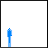 Pixelated animation of blue, pink, and yellow pen-like figures with teal and pink circular particle effects on white background.
