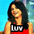 six showing a woman with long dark hair in various poses and backgrounds, each containing overlaid text