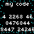 Pixelated text and numbers on a black background with cyan dots, repeated in a pattern