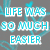 Gray background with cyan text and heart shapes; text reads "LIFE WAS SO MUCH EASIER" on left, "WHEN BOYS HAD COOTIES" on right.