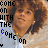 nine shows a person with curly brown hair wearing a light gray shirt, with text "COME ON WITH THE" and partial "COME ON" in black and blue pixelated letters