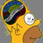 Yellow cartoon character with exposed brain, brown nose, and white eye, next to text reading "i am so SmArT!!" and "SmRT !!!!!" on black and gray backgrounds.