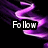 Animated purple and black background with white text reading 'Follow Your Dreams' in four