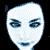 A black background displays a pixelated blue-tinted face icon with white text reading "I Tried *So* Hard To Tell My Self That You're ..Gone.." in multiple